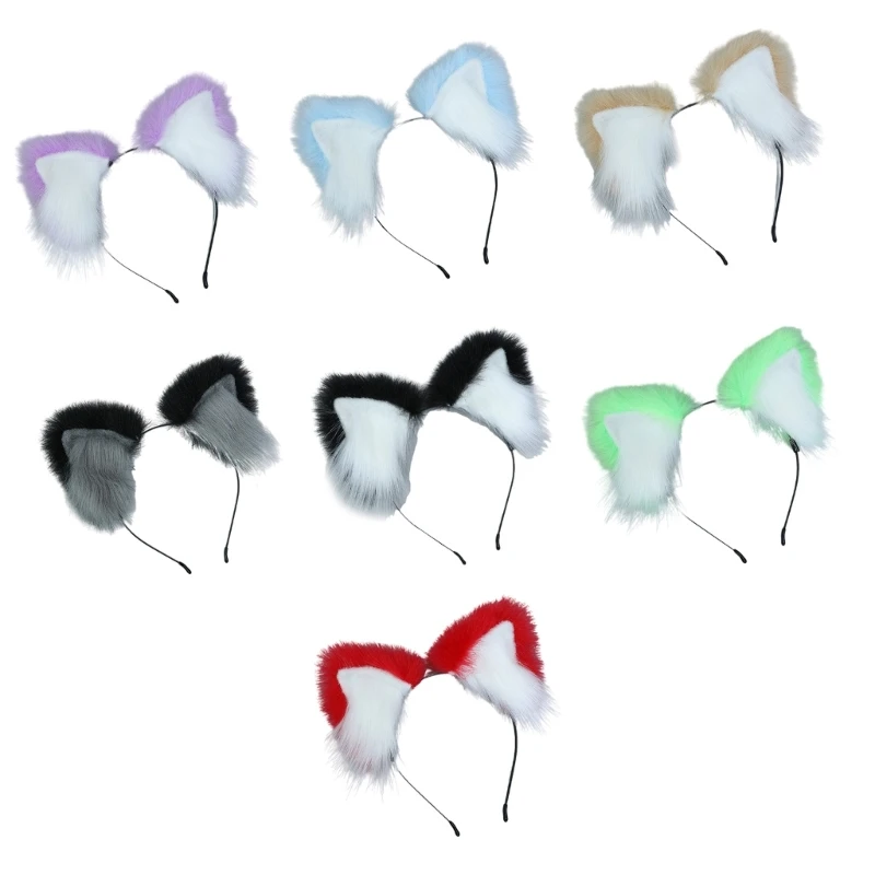 

Candy Color Hairband Handmade Furry Cosplay Hair Hoop Halloween Headbands Dropship