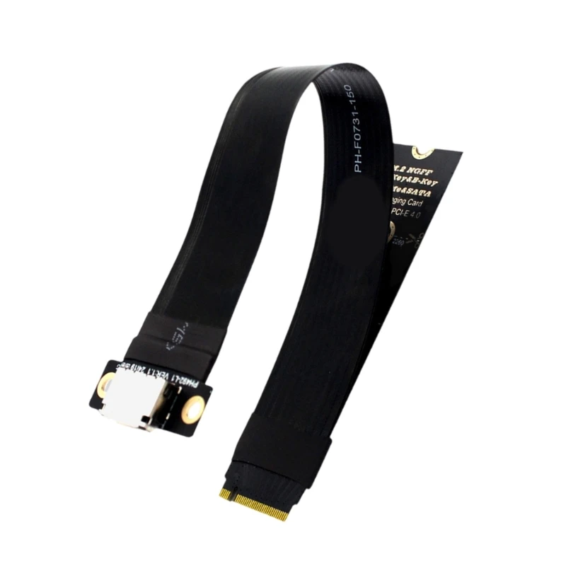 M.2 NVMe to Oculink SFF-8611 SFF-8612 Female Socket Cable Lightweight for Stable Transmission in Gaming PC