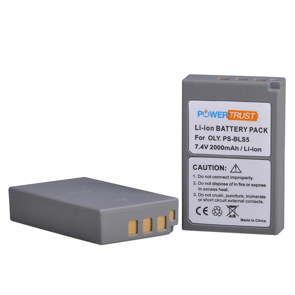 Caricabatteria Doppio USB Con LCD Per Olympus BLS-5, BLS-50 – Compatibile Con OM-D E-M10, E-M5, E-PL E Pen Series – 2 Anni Di Garanzia
