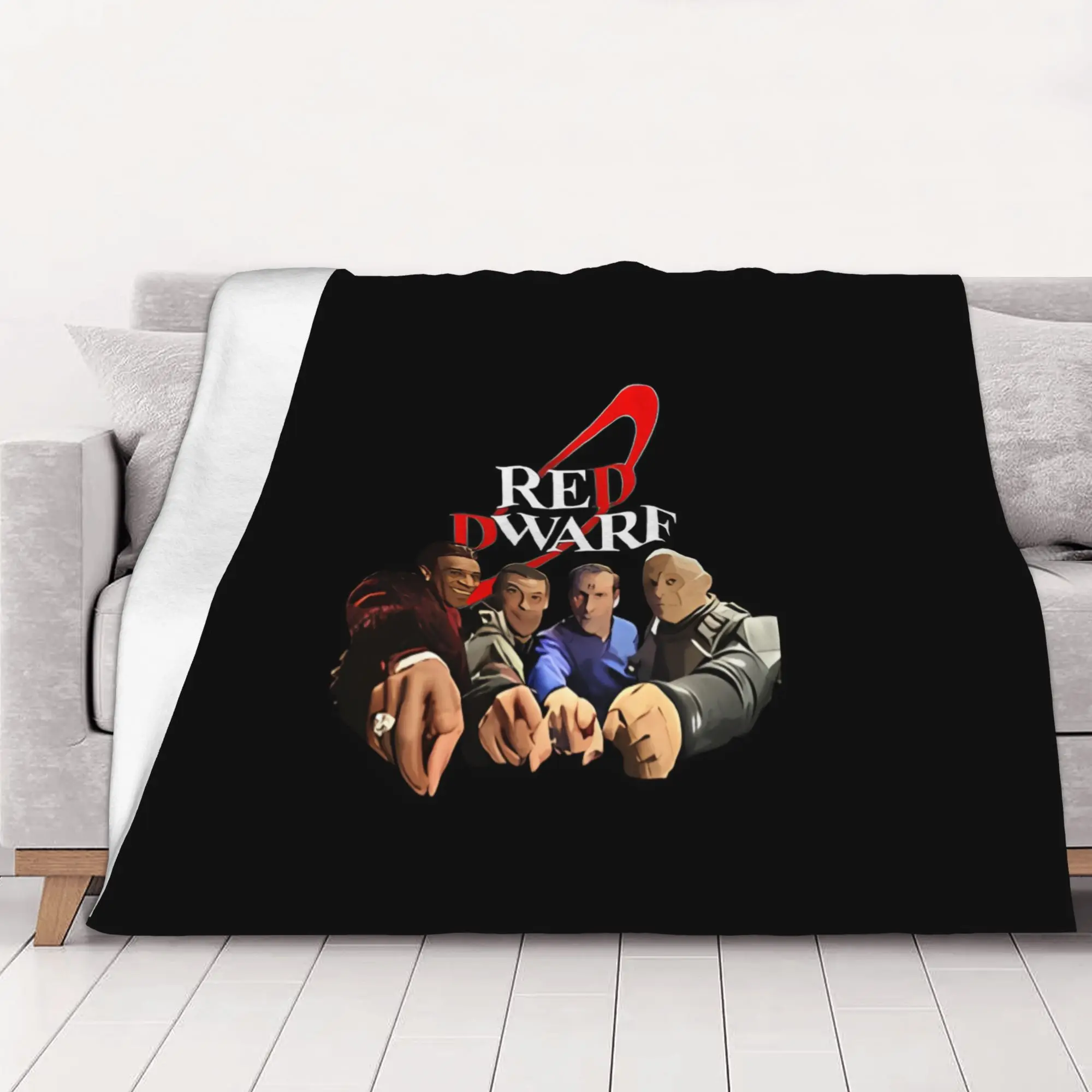 1PC home Cute Room Decor Red Dwarf Sci Fi Blanket Throw Blanket The red Dwarf Novelty Warm Blanket All Season