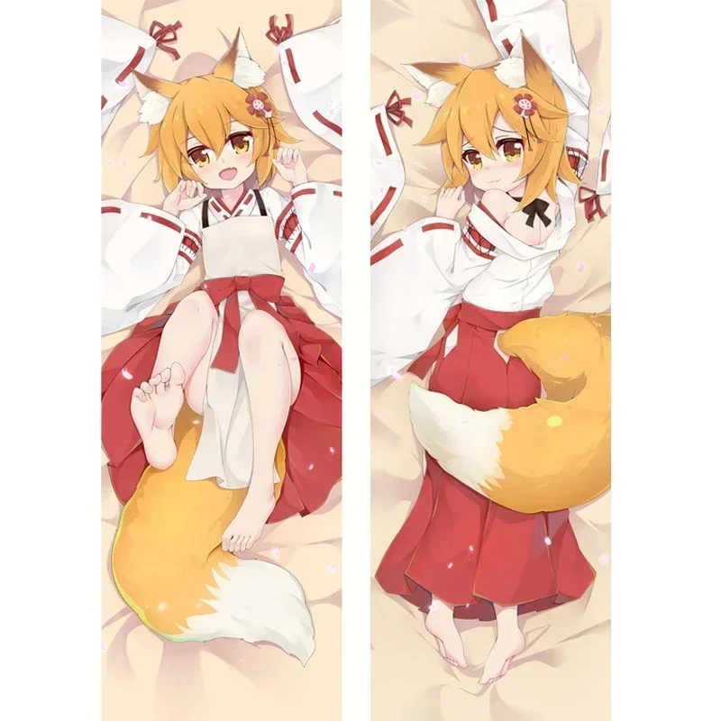 

60x180cm Japanese Anime Sewayaki Kitsune no Senko-san Senko Shiro Dakimakura Otaku Male Cushion Cover Fullbody Throw Pillow Case