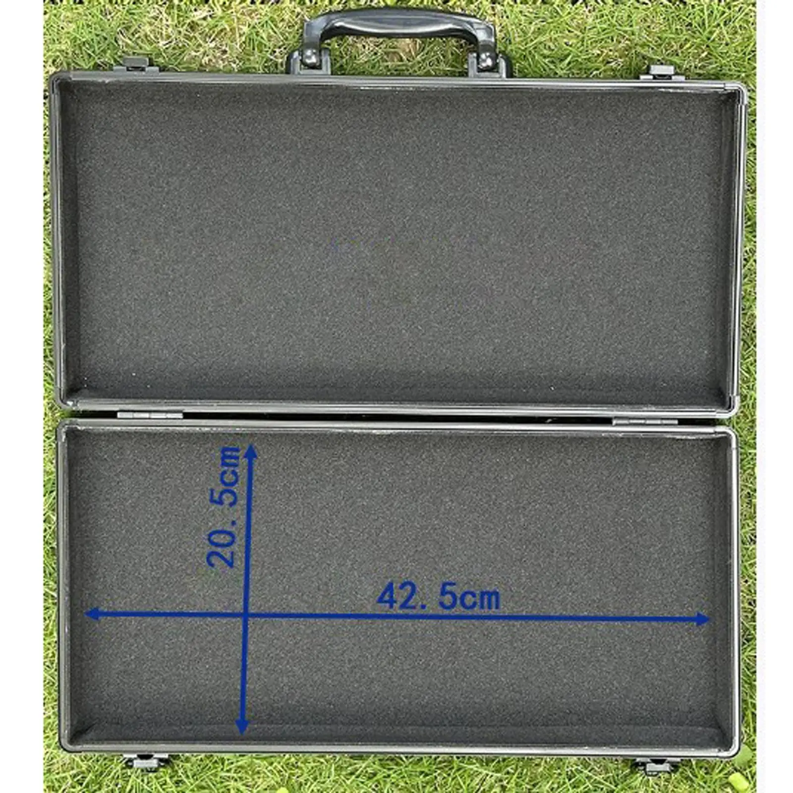 Estuche de transporte de aluminio, caja de herramientas Rectangular multifuncional, maletín de almacenamiento, organizador portátil para cosméticos,