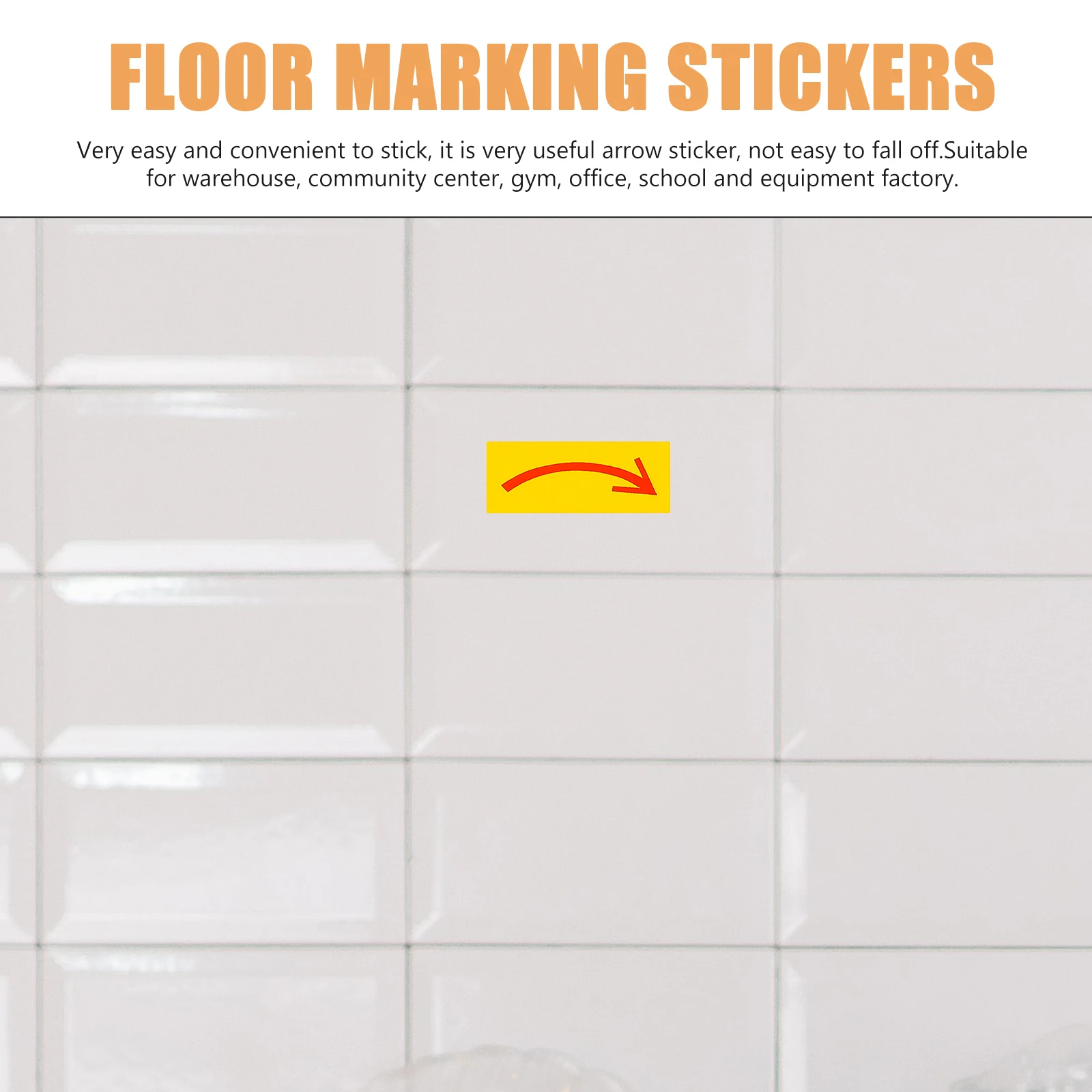 

15 Pcs Stickers Indication Tag Removable Labels Heavy Warning Signs Floor Marking Direction Right Child