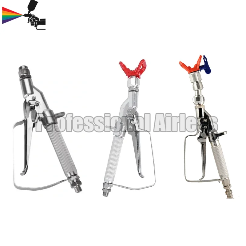 In-line airless spray gun，WPR:3600Psi (24.8MP),  Paint hose adaptor:1/4