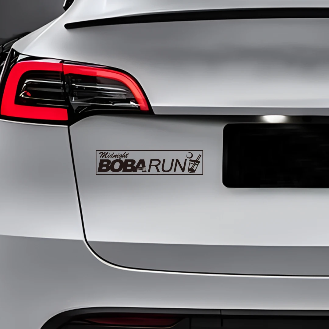 Late night boba JDM Car modification window glass decoration stickers motorcycle fuel tank sticker Waterproof, no glue left - Image 6