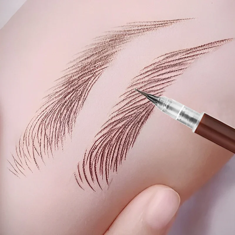 Matita per sopracciglia Ultra Fine da 0.01mm impermeabile di lunga durata senza fioritura Eyeliner sdraiato penna per baco da seta facile da colorare strumenti per il trucco degli occhi