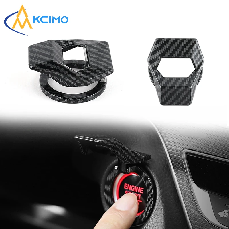 1Pc Car Engine One-Key Start Stop Switch Button Cover Decorative Auto Accessories Push Button Sticky Cover Car-Styling