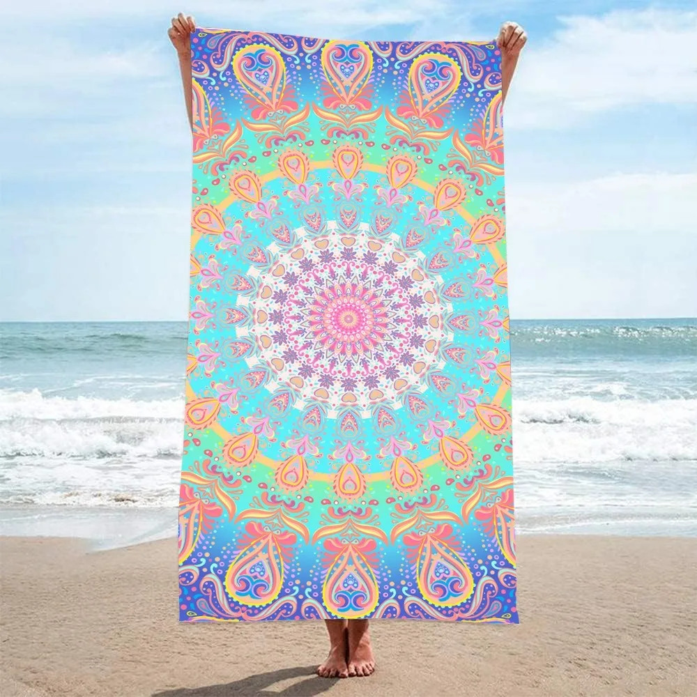 Mysterious Pattern Beach Towel 80x160CM Fitness Seaside Swim Bath Towel Outdoor Camping Microfiber Quick-dry Beach Blanket view 3