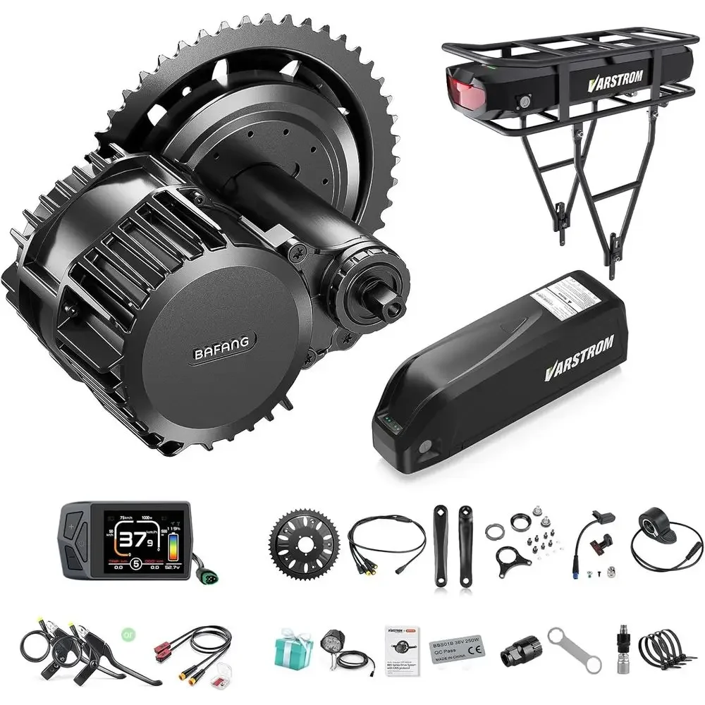 

1000W 48V-52V Electric Bike Conversion Kit for 68-73/100/120mm Mountain & Road Bikes with Battery and Display (Optional)