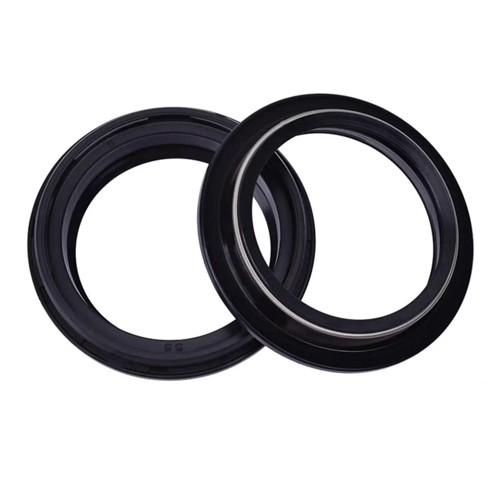 Front Fork Dust and Oil Seal Kit Replaces 43x55x9.5/10.5mm Motorcycle Front Fork Shock Absorber Protector for Suzuki XF650