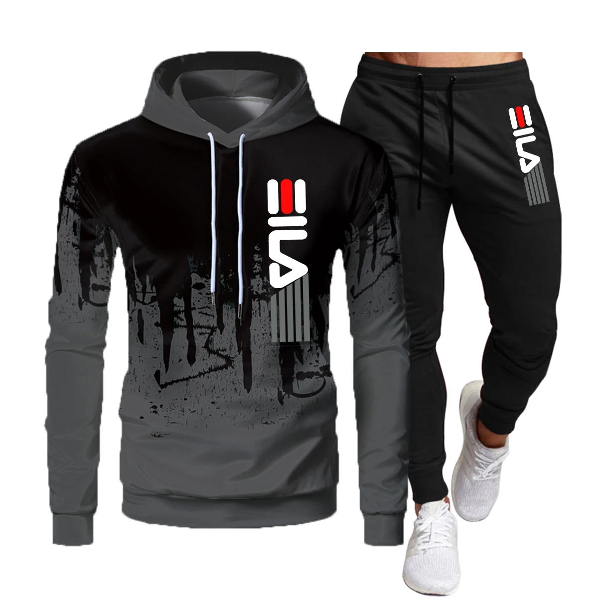 Men's hooded sweatshirt Fashion brand suit casual jogging pants sportswear Autumn/Winter 2024