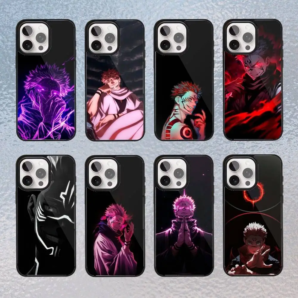 

R-Ryomen Anime S-Sukuna Phone Case For iPhone17,16,15,14,13,12,11 Plus,Pro Max Magnetic Magsafe Wireless Charging