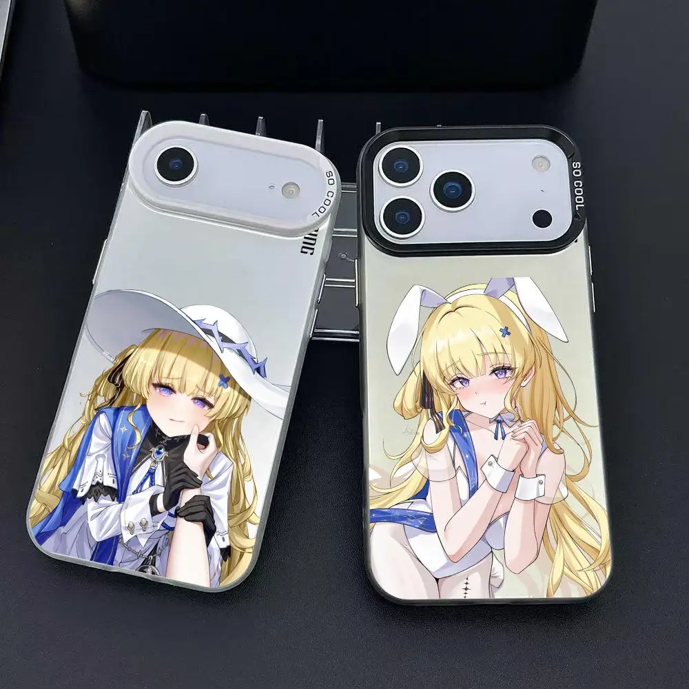 phoebe cute Wuthering Waves Phone Case For iPhone 17 16 15 14 13 12 11 Pro Max Air Matte Laser Aurora Shockproof Funda