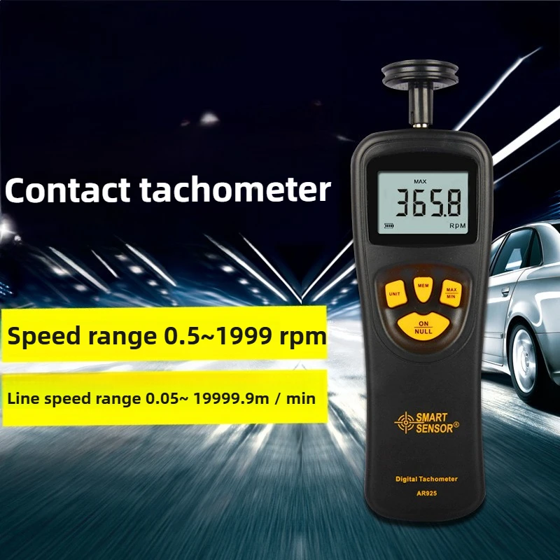 

Цифровой контактный тахометр, профессиональный ручной измеритель скорости, высокоточный ЖК-дисплей, тахометр скорости, портативный измерительный инструмент