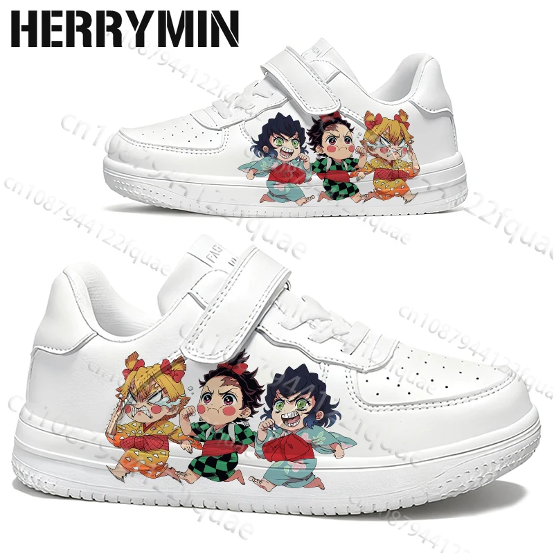

Demon Slayer Graffiti Interesting Boys Girls Printing Shoes Youth Student Breathable Parity Kids Sports Shoes Selection Gift