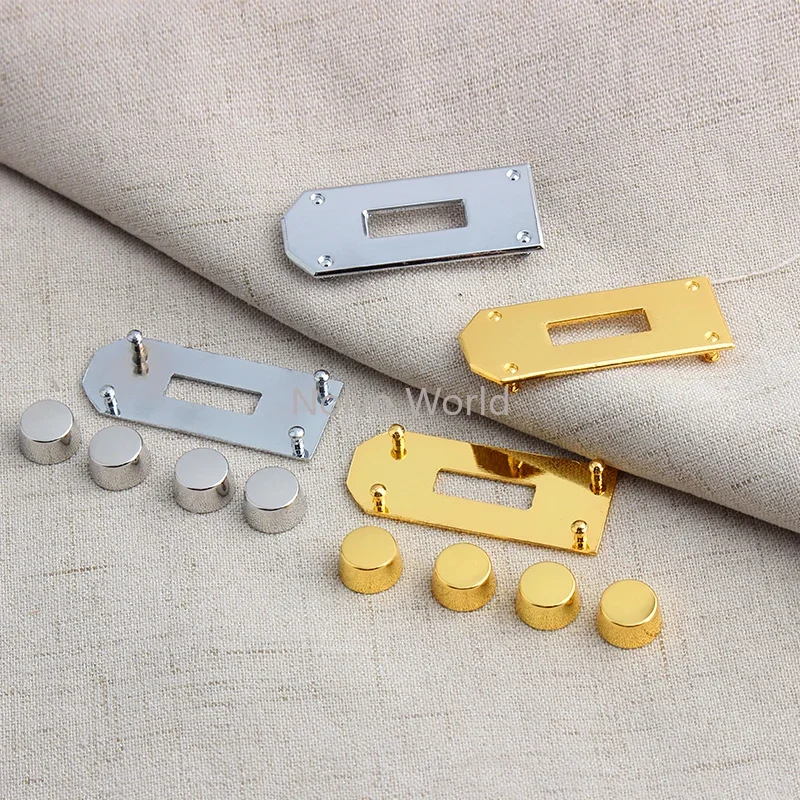 Gold,Silver Metal Twist Lock Turn Locks For Leather Crossbody Handbag Shoulder Bags Clasps Plates Buckle Replacement Accessories