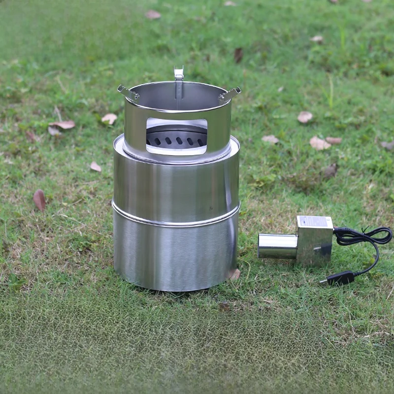 

Portable Outdoor Cam Stainl Steel Portable Stove Wood Burning BBQ ill Windproof Stove Individual Meal Preparation