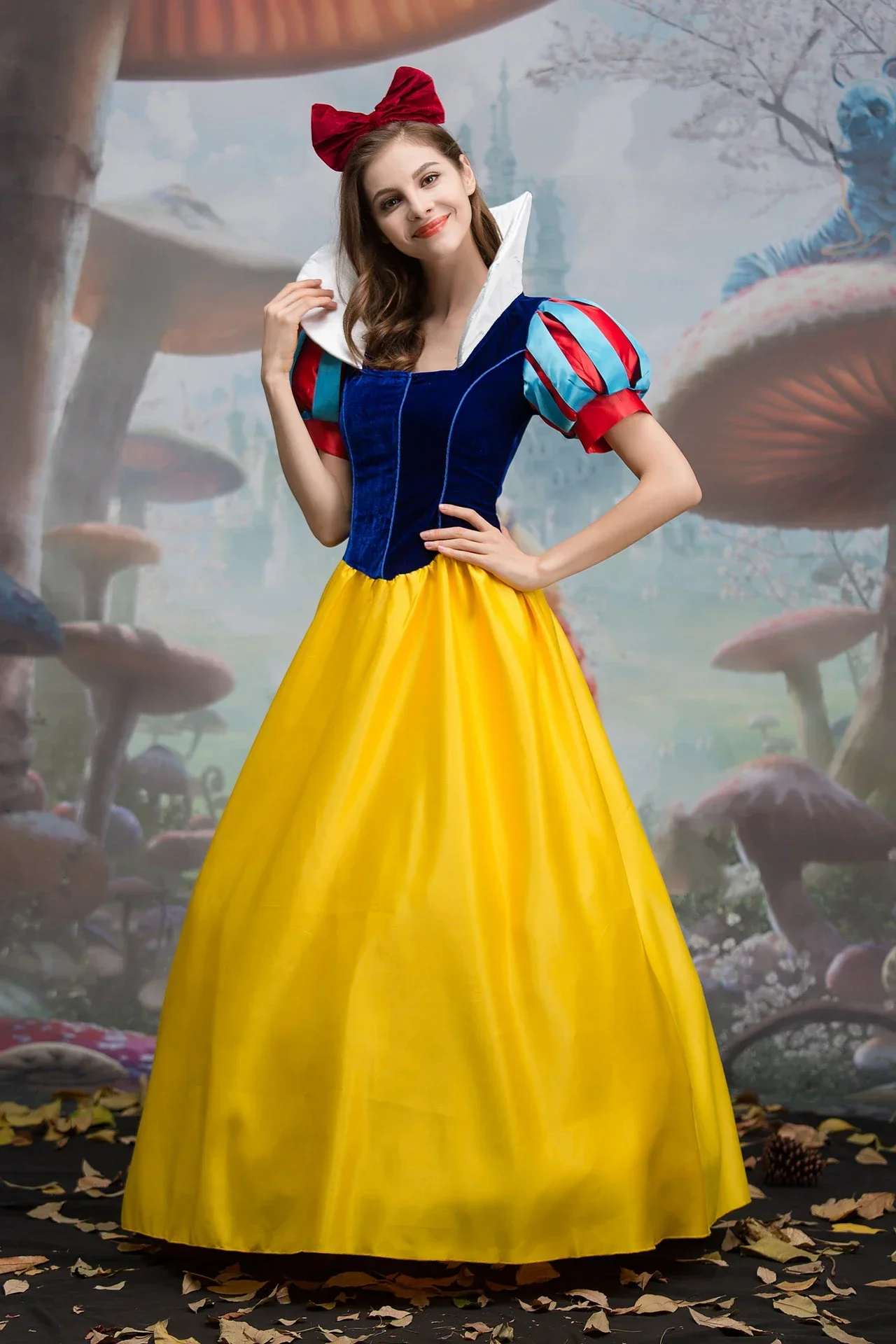 Adult Kids Cosplay Snow White Costumes Cartoon Princess Snow White Halloween Party Clothing