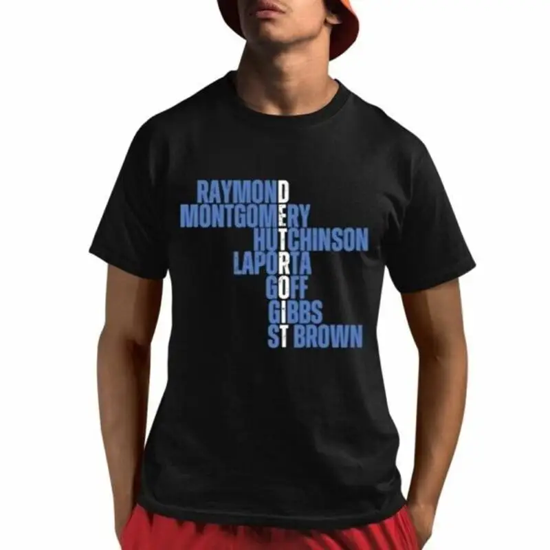 Camiseta Raymond Montgomery Hutchinson Laporta Goff