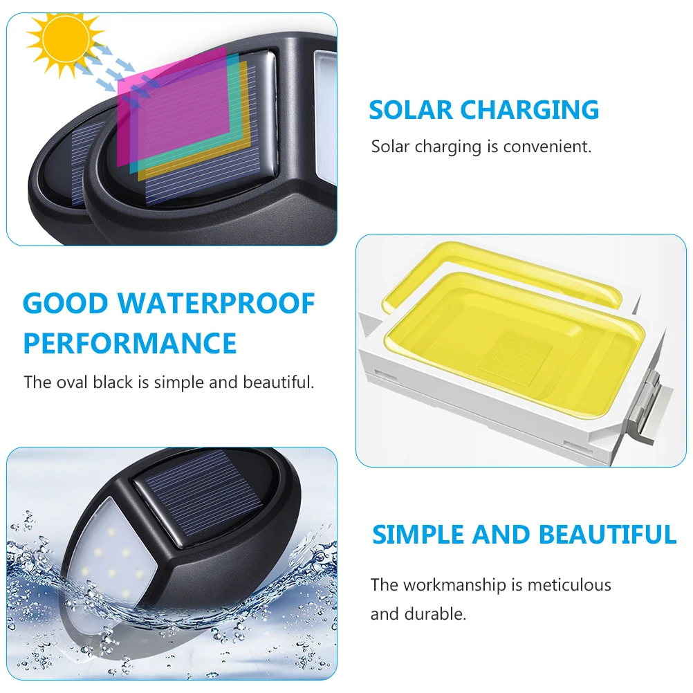 

Sensor Garden Wall Light Waterproof Durable Abs Material Decorative Yard Fence Solar Light Wall Outdoor Solar Induction Street