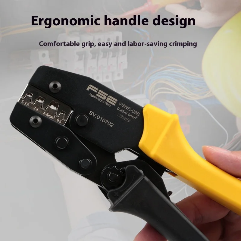 

Щипцы для обжимных клемм / Инструмент для быстроразъемных клемм, Пружинный разъем, VSNE, Материал из сплава