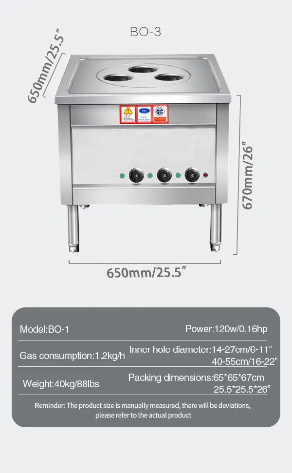 Pabrik gas komersial toko sarapan uap mesin roti bun