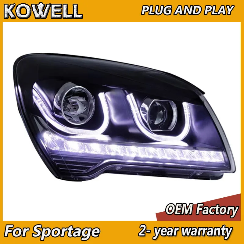 

Car Styling for Kia Sportage Head Lamp 2007-2013 Sportage Headlamp DRL Turn Signal Low High Beam Projector Lens