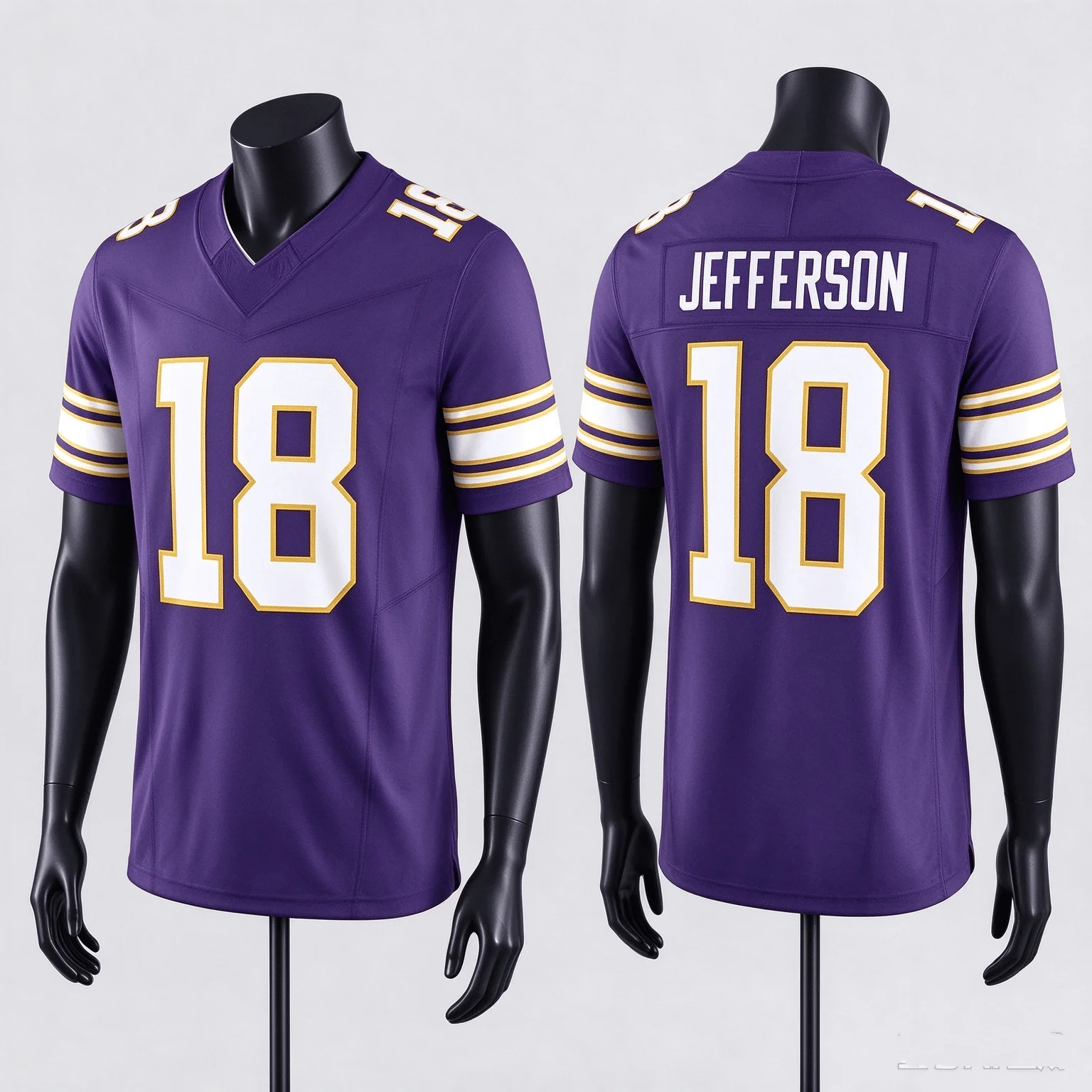 2026 Summer Hot Sale # 18 American Football Daily Hobbies Training Sports Purple Shirt T-shirt Adult and Children's Sports Shirt