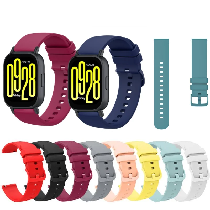 

Мягкий силиконовый ремешок 22 мм, сменный ремешок для Redmi Watch 5 Active 5Lite Xiaomi Watch S4 S3 S2 S1 Pro Active