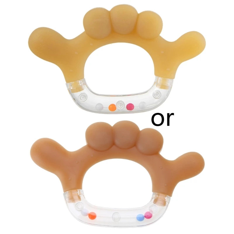 Baby Rattle ของเล่นสำหรับทารก Early การศึกษาของเล่นเด็กทารกของขวัญเด็กแรกเกิด Sensory ของเล่น Teether Shaker QX2D