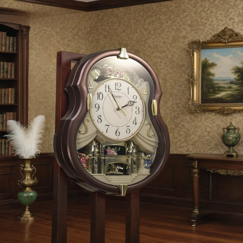 

Large wall clock living room home 2026 new creative silent wall watch wall clock large size light luxury