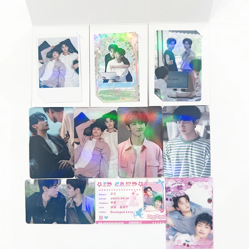 10 قطعة/المجموعة Tian Xuning & Zi Yu حزمة بطاقات الصور الفوتوغرافية الحصرية الدراما الانتقام الحب-بطاقات الليزر معرف بطاقة ثلاثية الأبعاد