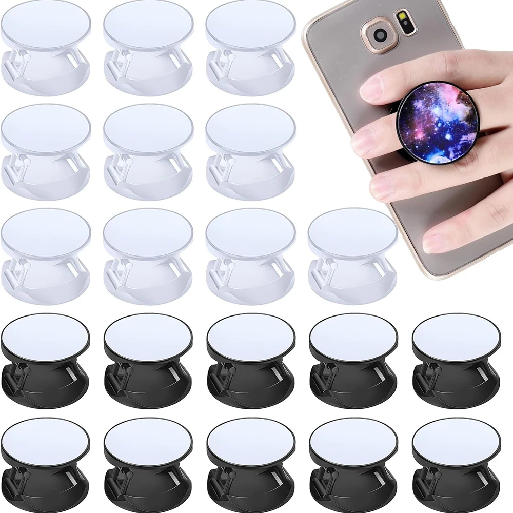 1 Sublimation Socket Blank Phone Grip Holders Collapsible Phone Grips Self Adhesive Sublimation Holders for Smartphones Tablets