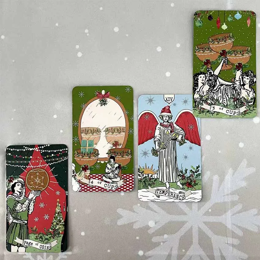 12x7 cm Christmas Elf Pixie Whisper Tarot No Manual Card Game