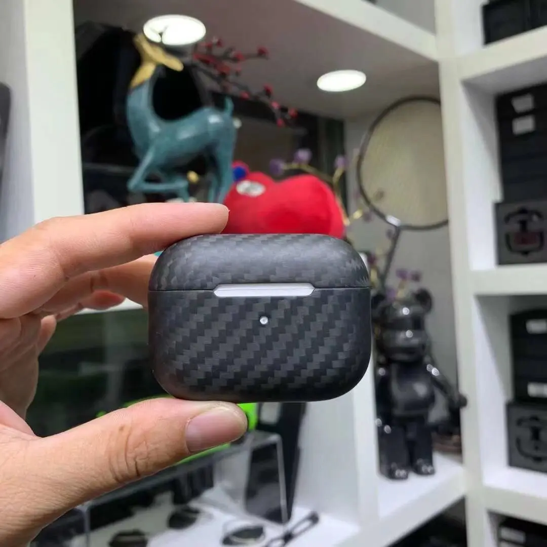 

Чехол из углеродного волокна для AirPods Pro 2, защитный чехол, чехол, чехол для беспроводных наушников Bluetooth 2022 для AirPods Pro 2, аксессуары