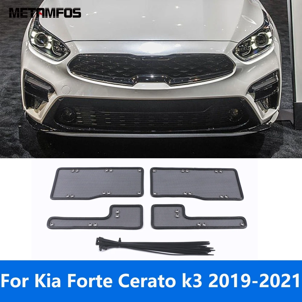 

Для Kia Forte Cerato k3 2019 2020 2021, сетка от насекомых, передняя решетка, вставка, сетка от пыли, аксессуары для стайлинга автомобилей