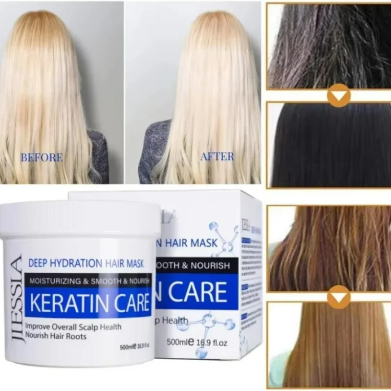 Keratin Repair Hair Mask Moisturizing Conditioning Repair Treatment Dry and Damaged Hair Lmprove Scalp Health Nourish Hair Roots