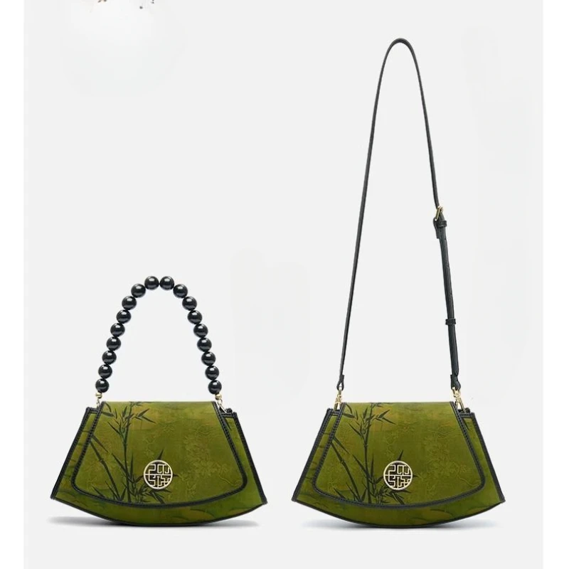 2026 Chinese Style Women\'s Bag Cheongsam Mother Bag Middle-aged All-in-one Large Capacity Single Shoulder Crossbody Handbag