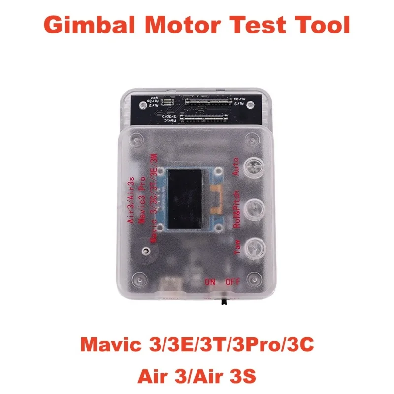 

Тестер двигателя карданного подвеса для Mavic 3/3E/3T/3Pro/3C, инструмент для тестирования двигателя с шагом поворота для Air 3/Air 3S PTZ-камера, тестовая плата двигателя