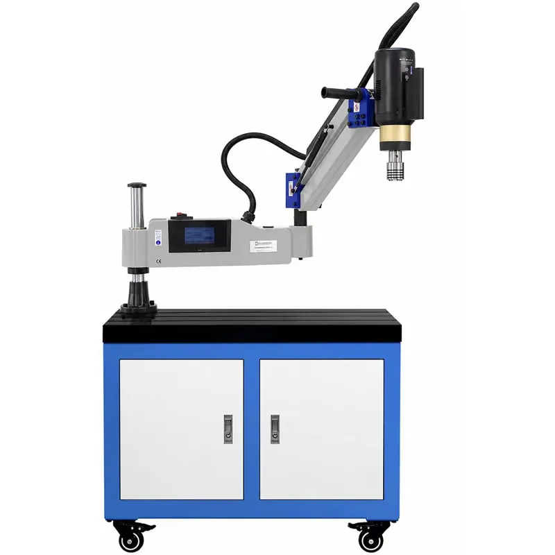 M3-M16 CNC Electric Automatic Threading Drilling Machine 1000W Flexible Arm Tapping Machine with Full Chunk Kit and Servo Motor