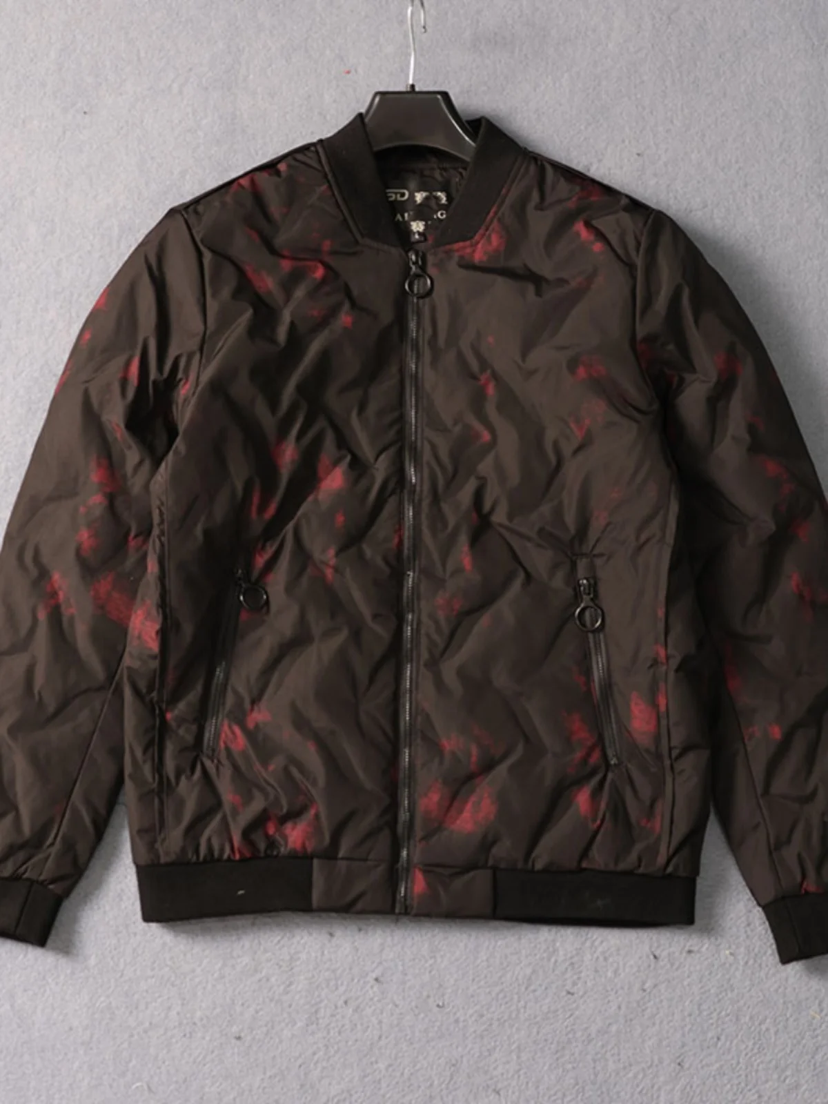 Outdoor Men's down Jaet Winter Sle Stand Collar Warm Du Feather Filled Design Men's Regular Length down Coat