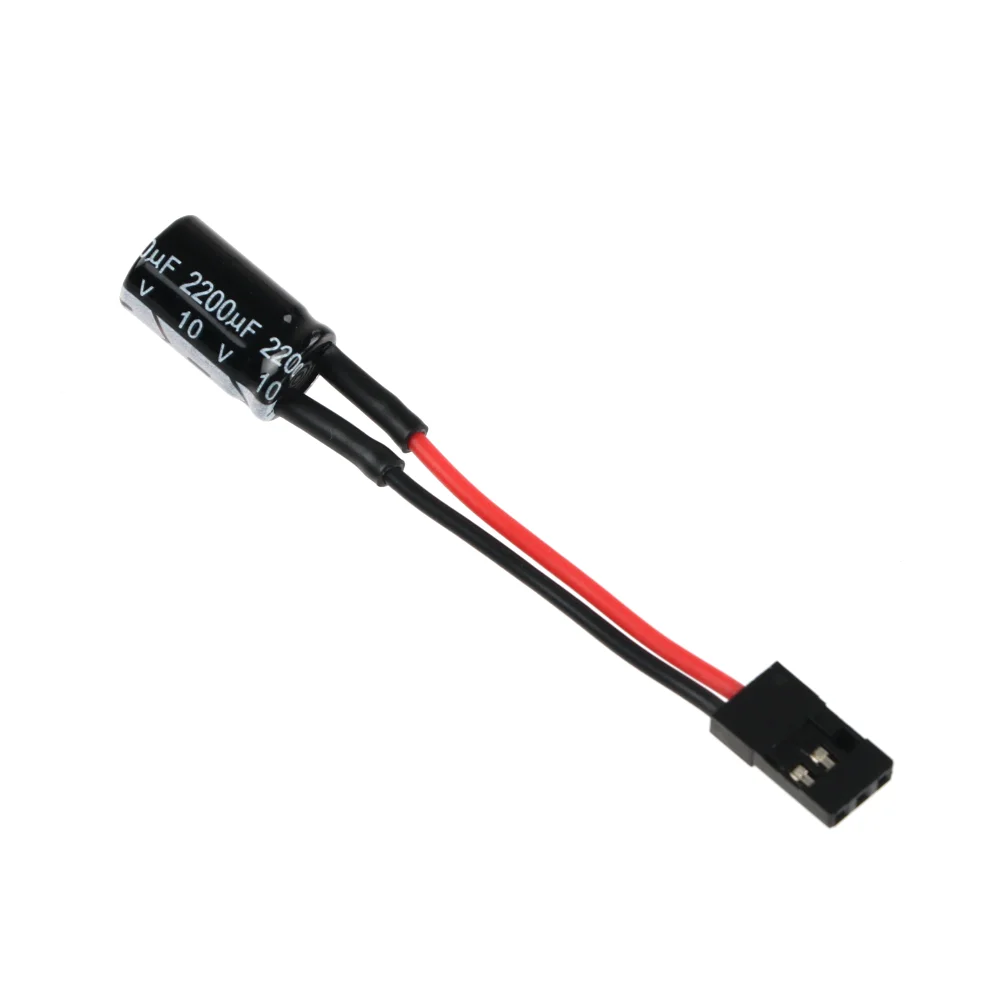 1/2/5pcs 2200UF 10V Voltage Protector A3 Flight Control Receiver Large Capacitor Protector with Plug for RC Drones FUTABA FLYSKY