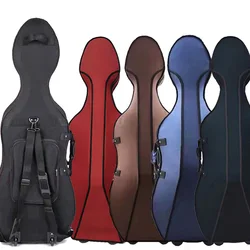 Multicolor Independent Size 4/4 3/4 1/2 1/4 Cello Case Backpack professional cello Bag Shoulder Thicken Lightweight