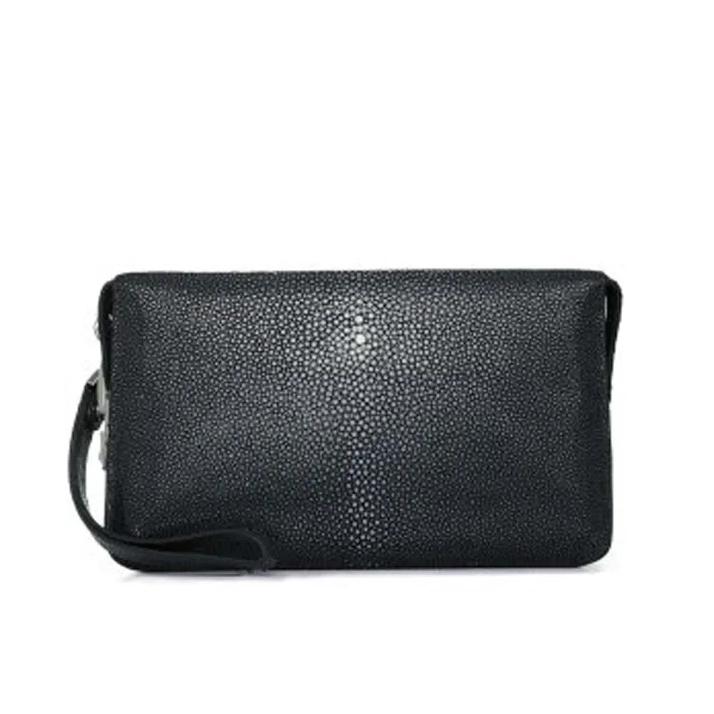 

PUGETE новая ручная сумка с жемчужной рыбьей кожей, мужская сумка с кодовым замком для делового отдыха, длинный мужской кошелек на молнии, мужской клатч