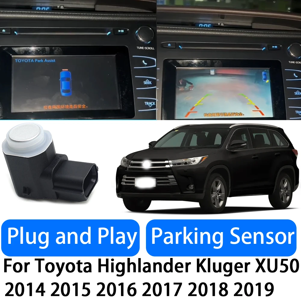 for Toyota Highlander Kluger XU50 2014-2019 Reverse Radar Precision Detection & Easy Install OEM Fit Parking Sensor System