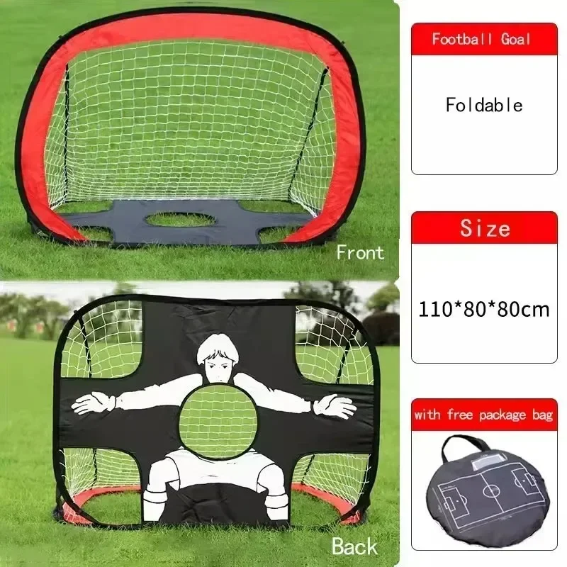 Football Goal Mini Soccer Goal Kids Adult Football Target Net Playground Backyard Indoor Outdoor Training Football Accessories