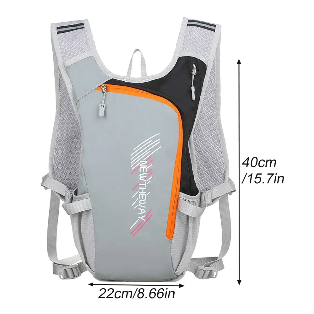 Mochila leve de hidratação com bexiga para homens e mulheres, mochila de ciclismo e escalada, mochila reflexiva, mochila de caminhada