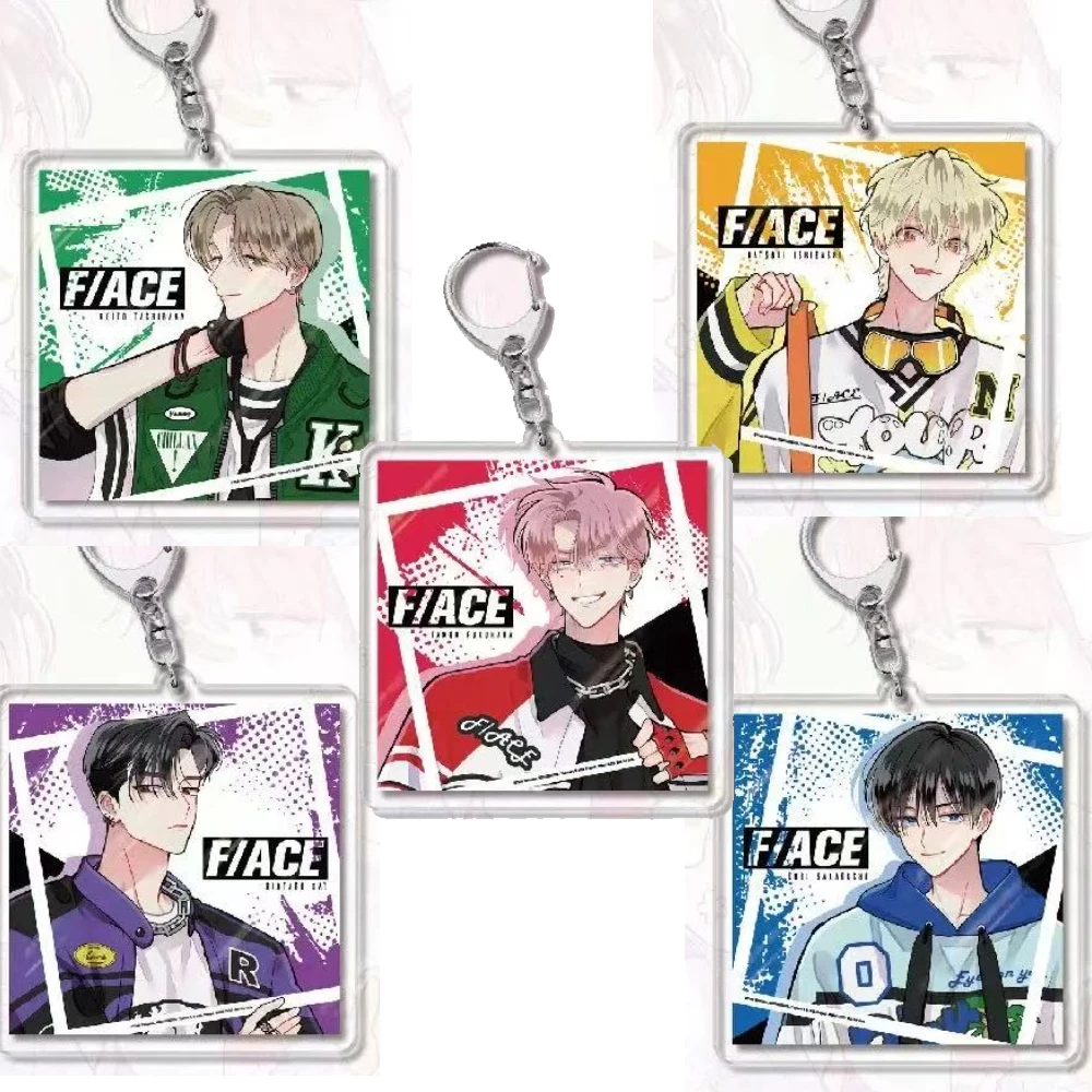 F/ACE Anime-Zubehör Fukuhara Tamon Acryl-Anhänger Ouri Sakaguchi Figur Acryl-Schlüsselanhänger Keito Tachibana Taschen-Accessoire Spielzeug