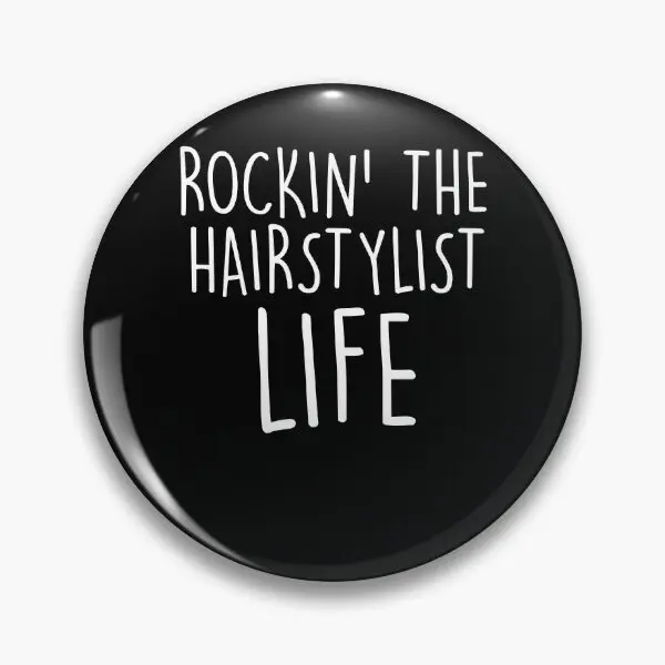 Funny Cute Hairstylist Hairdresser Cosme  Soft Button Pin Creative Brooch Cute Decor Clothes Gift Cartoon Lover Lapel Pin Women