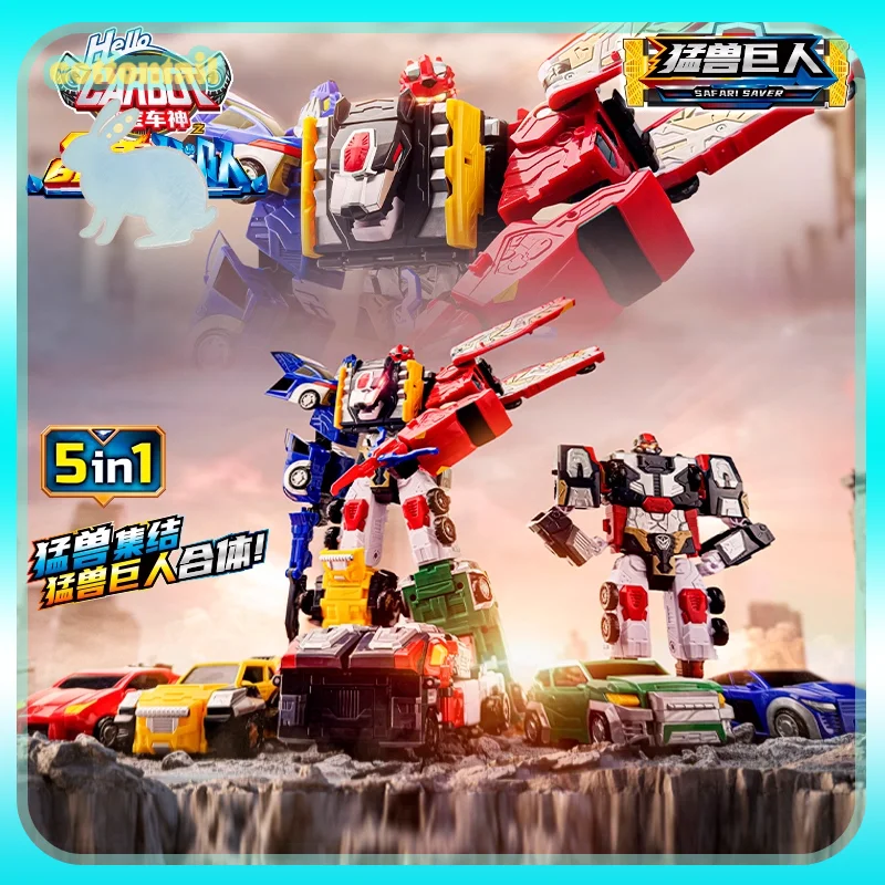 Oryginalny Hello Carbot: Seria Crystal Beast Team, Transformująca się Zabawka Autobot, Elektromagnetyczna Kolekcja Ozdób, Prezent dla Dzieci